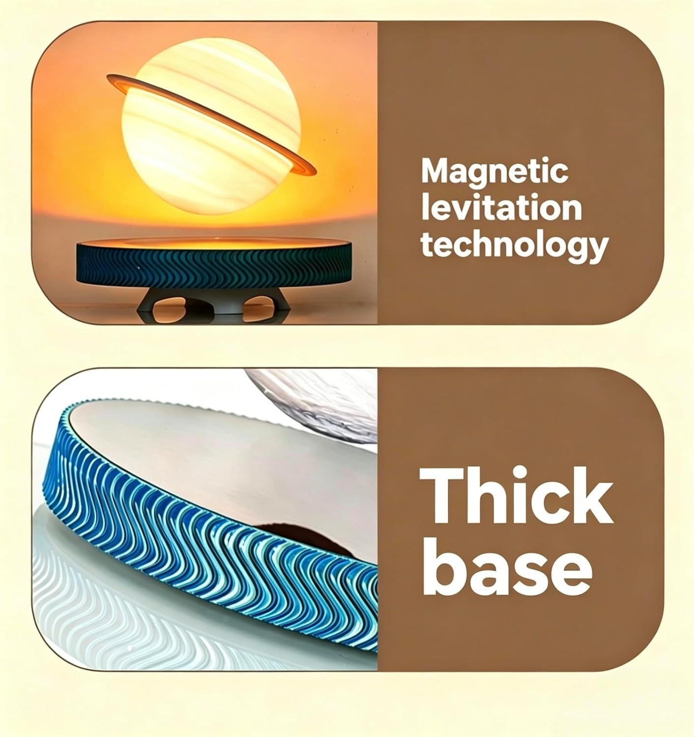 Magnetic Levitation Saturn Night Light